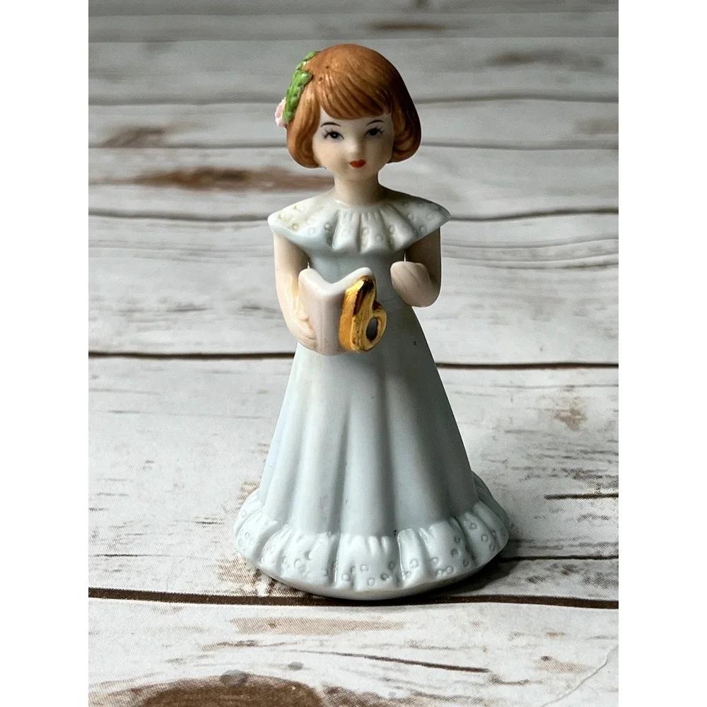 Enesco Growing Up Birthday‎ Girls Porcelain Figurines Lot of 4